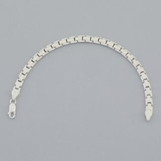 Pulsera eslabones rectangulares de 18 cm.