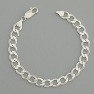 Pulsera barbada de 19,5 cm.