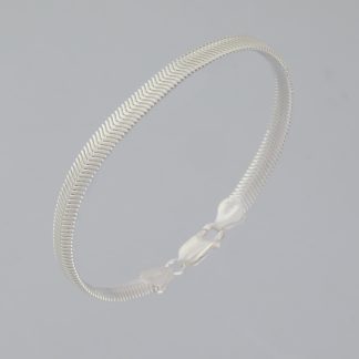 Pulsera eslabones tipo serpiente de 19 cm de longitud.