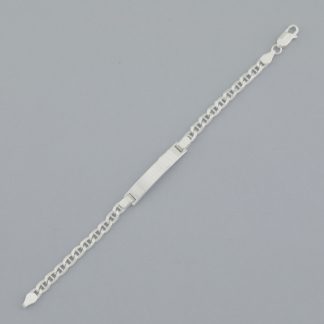 Pulsera esclava hueca ancla de 18 cm.