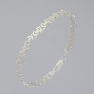 Pulsera tipo bizantina de 20,5 cm de longitud.