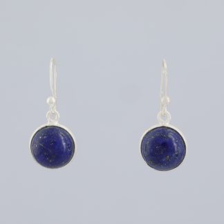 Pendientes ½ bola lapislázuli.